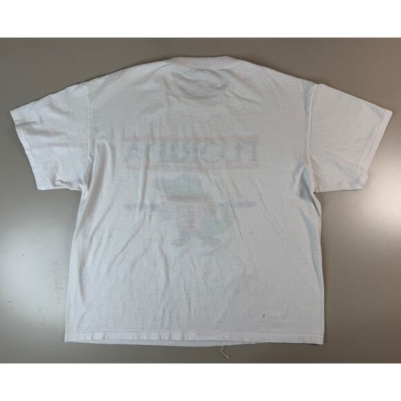 Vintage Mens Florida Gators T Shirt L College Logo Uni Single Stitch Thrashed - Picture 8 of 11